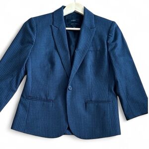 J. Crew Charcoal Grey Pinstripe Blazer